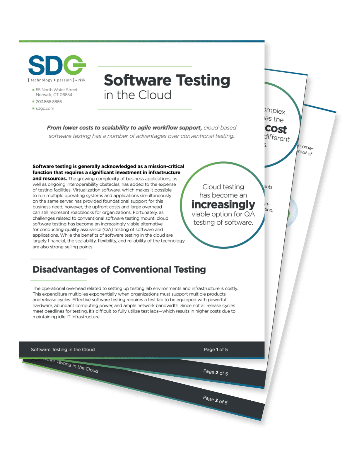 Software Testing in the Cloud SDG White Paper