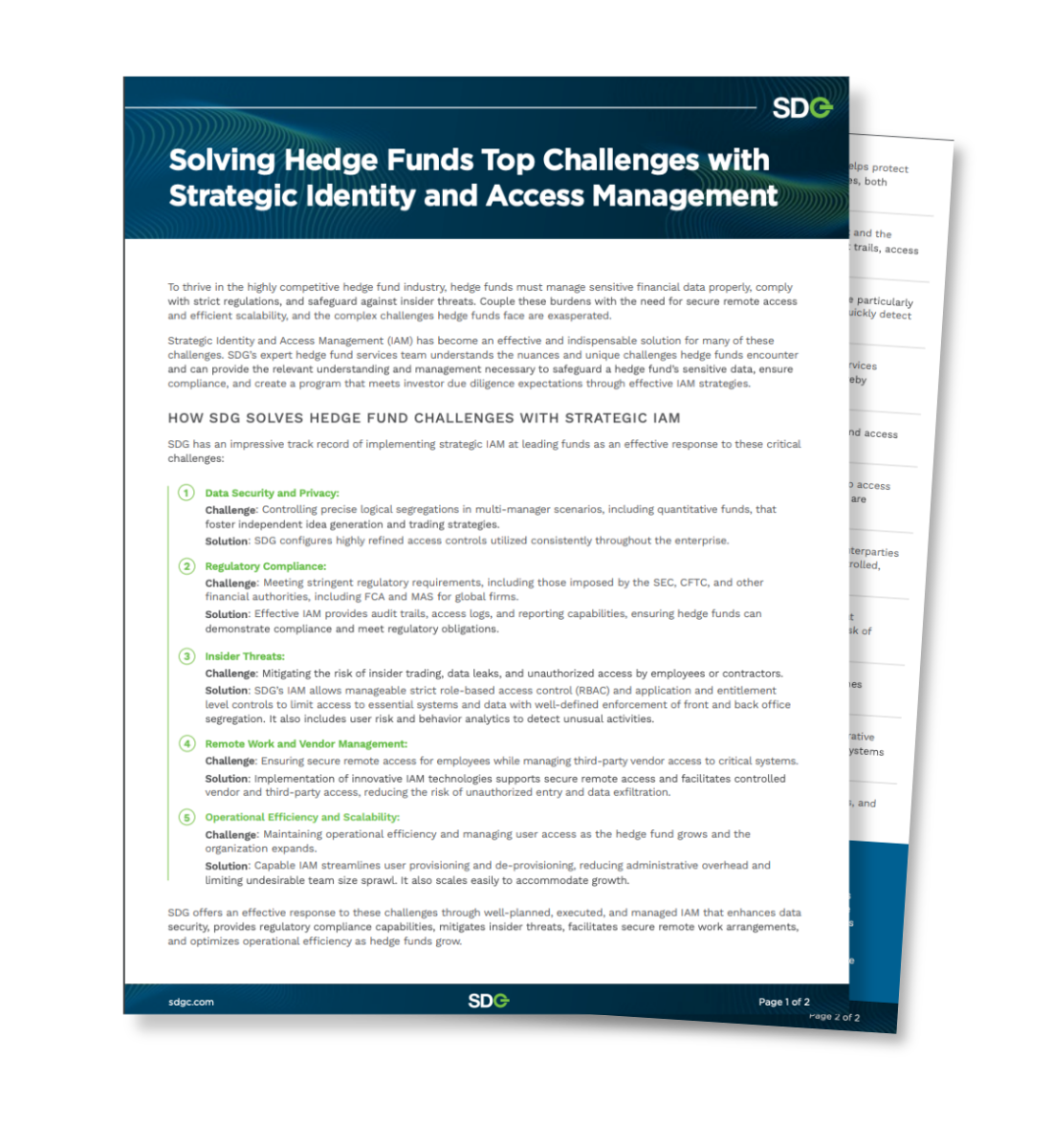 Solving Hedge Funds Top Challenges with Strategic Identity and Access Management