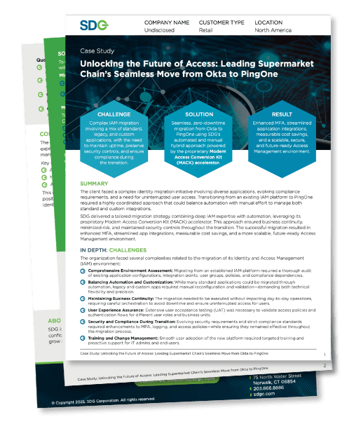 Supermarket Case Study SDG